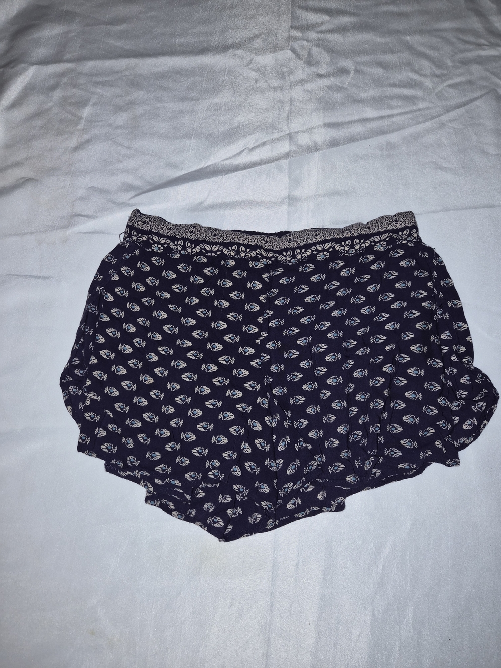 Women's Navy Floral Sleep Shorts